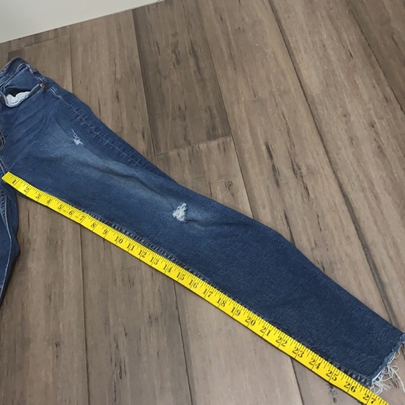 Grlfrnd Blue Distressed Kendall The Super Denim Skinny Jeans - Picture 15 of 15